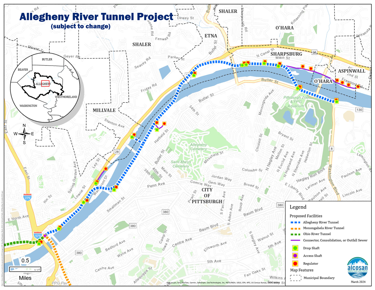 Allegheny River Tunnel | ALCOSAN