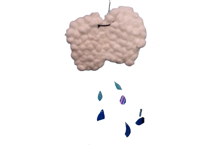 rain cloud sun catcher